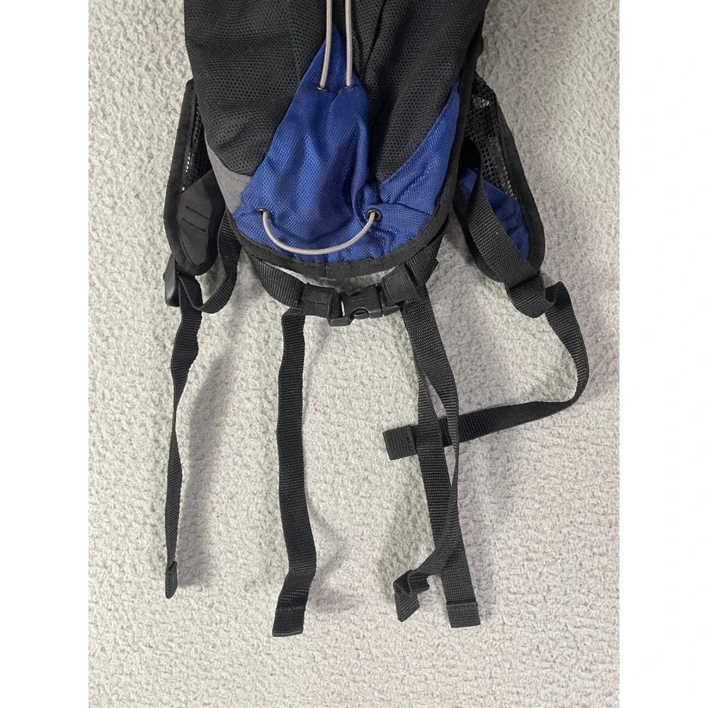 JanSport Helium Hydration Backpack Gray Blue Hiking Cycling Running Pack